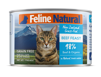 Feline Natural Beef Canned Cat Food – 12 x 170g