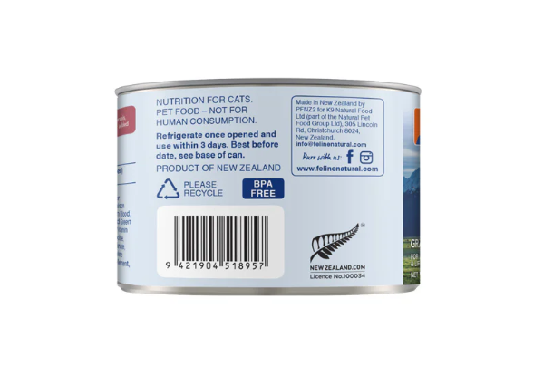 Feline Natural Chicken & Venison Canned Cat Food – 12 x 170g