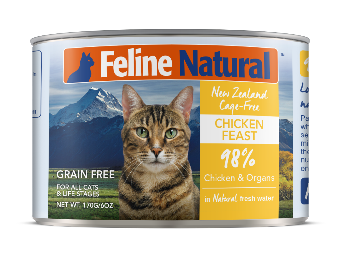 Feline Natural Chicken Canned Cat Food – 12 x 170g