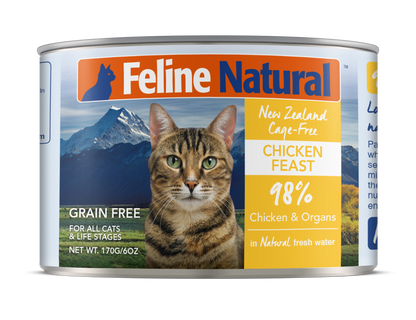 Feline Natural Chicken Canned Cat Food – 12 x 170g