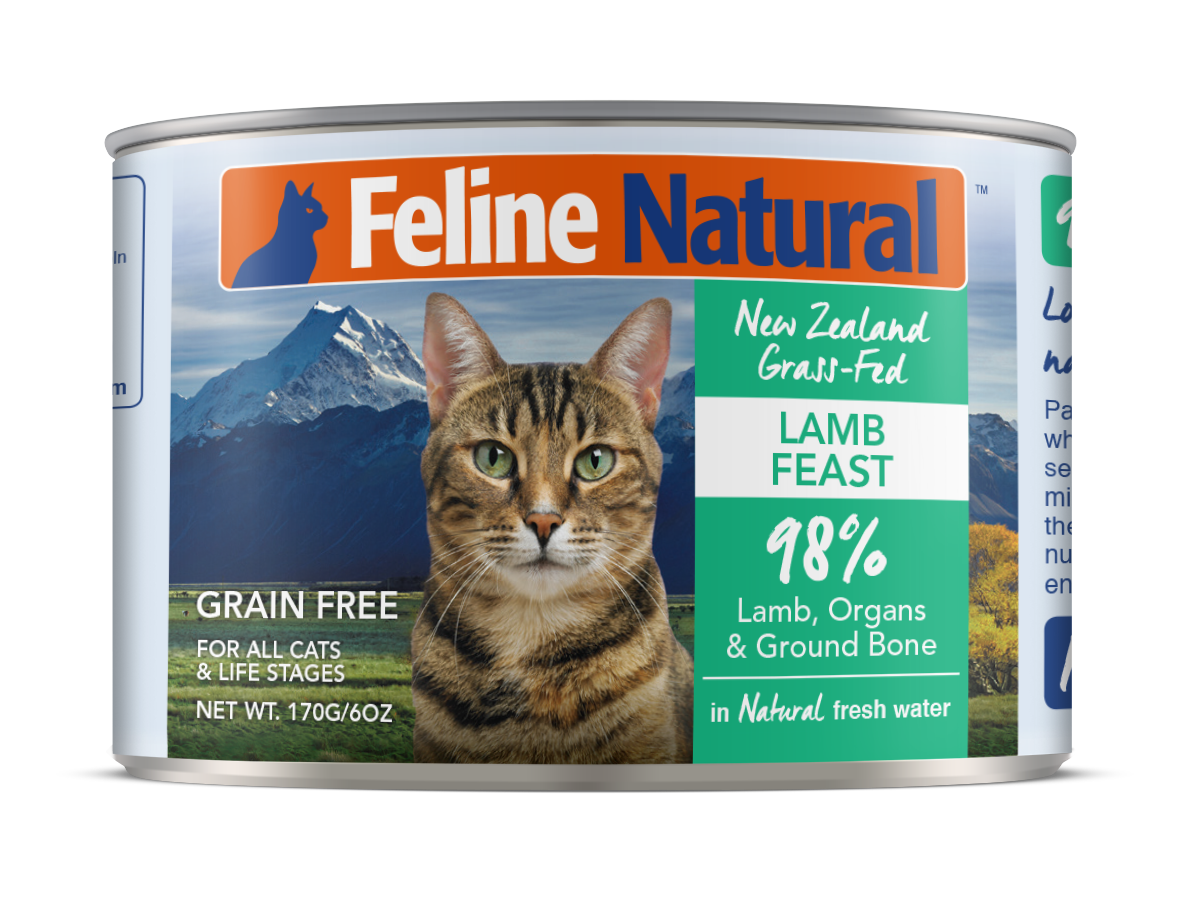 Feline Natural Lamb Canned Cat Food – 12 x 170g