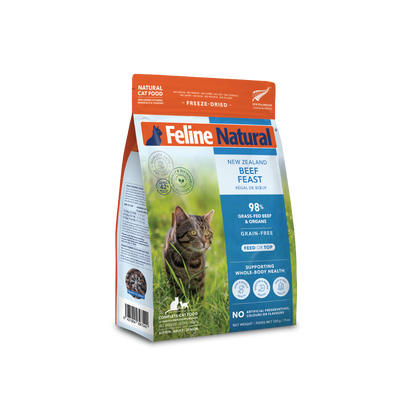 Feline Natural Freeze-Dried Beef Feast for Cats – 320g / 960g