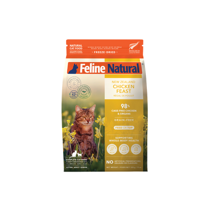 Feline Natural Freeze-Dried Chicken Feast for Cats – 320g / 960g