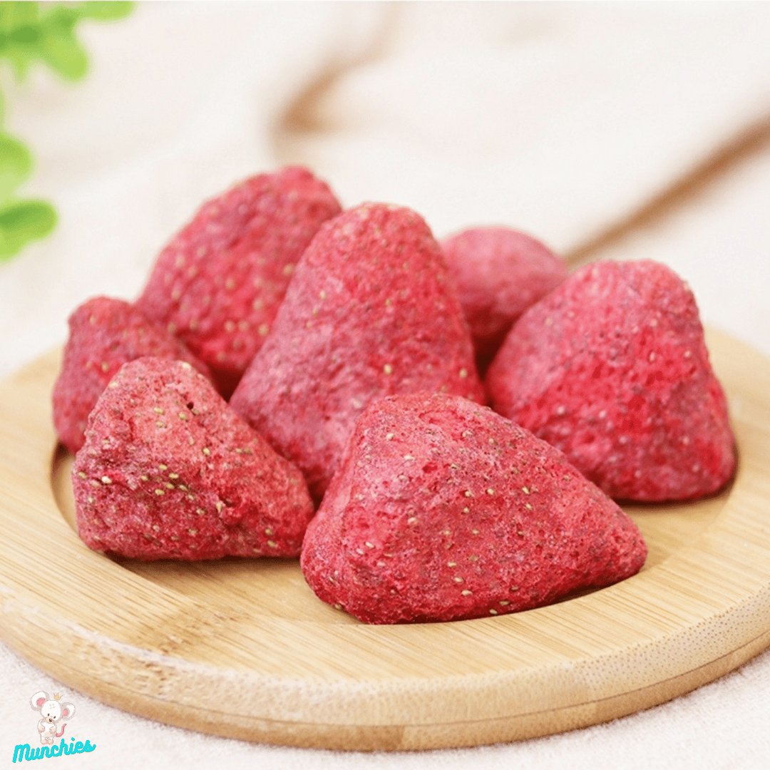 Munchies Freeze-Dried Strawberry – Human Grade Treat