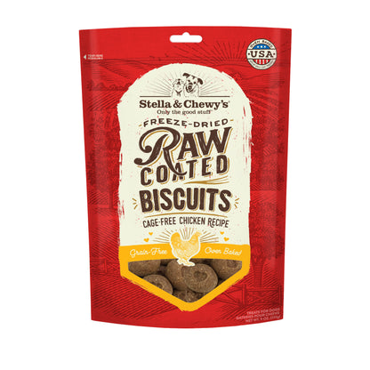 Stella & Chewy’s Cage Free Chicken Raw Coated Biscuits for Dogs 9oz