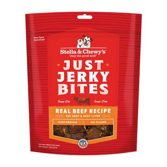 Stella & Chewy’s Just Jerky Bites Real Beef Grain Free Dog Treats 6oz