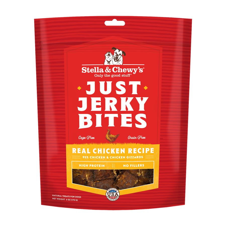 Stella & Chewy’s Just Jerky Bites Real Chicken Grain Free Dog Treats 6oz