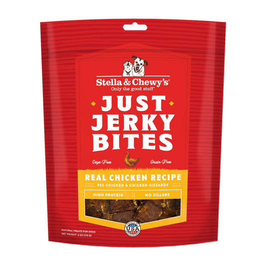 Stella & Chewy’s Just Jerky Bites Real Chicken Grain Free Dog Treats 6oz