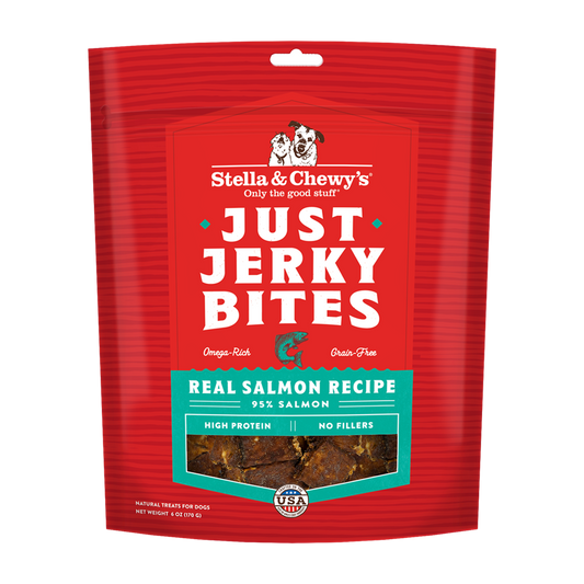 Stella & Chewy’s Just Jerky Bites Real Salmon Grain Free Dog Treats 6oz