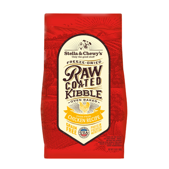 Stella & Chewy’s Cage Free Chicken Raw Coated Kibble for Dogs 3.5LB