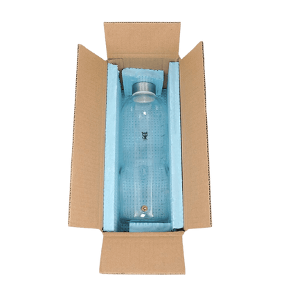 Munchies Glass Water Bottle – 1L Leak-Proof Hydration for Small Pets