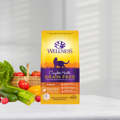 Wellness Complete Health Grain Free Indoor Deboned Chicken Adult Dry Cat Food 11.5lb