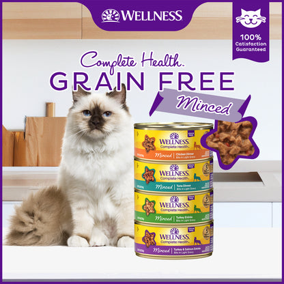 Wellness Complete Health Minced Tuna Dinner Grain Free Canned Cat Food 5.5oz