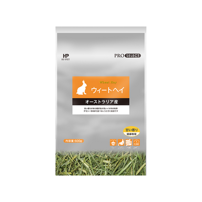 Hi‑Pet Pro‑Select Wheat Hay 600 g – Australian Premium Hay for Rabbits & Small Pets