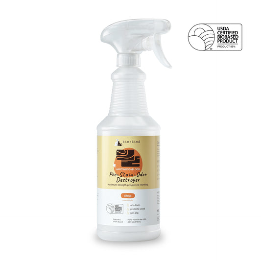 kin+kind Pee Stain and Odor Destroyer Hardwood and Floor Citrus 32oz