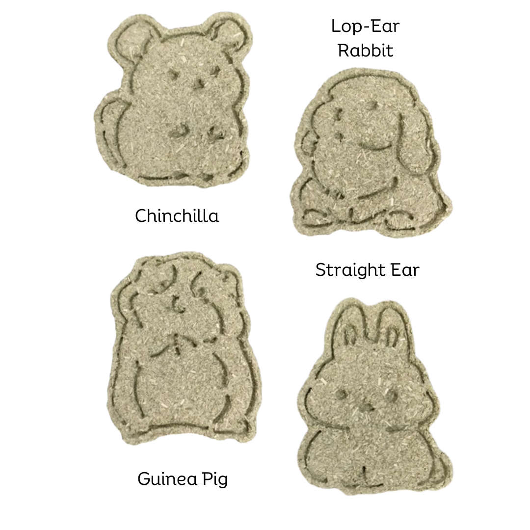 Munchies Handmade Natural Birthday Hay Cake with Accessories – For Rabbits, Guinea Pigs & Chinchillas