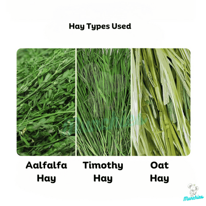 Munchies Handmade Timothy Hay Birthday Cake (14cm) – Natural Celebration Treat