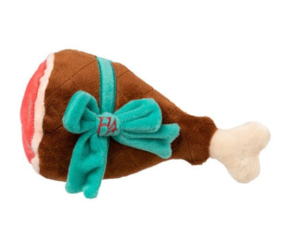 FuzzYard Christmas Humble Holiday Ham Plush Dog Toy