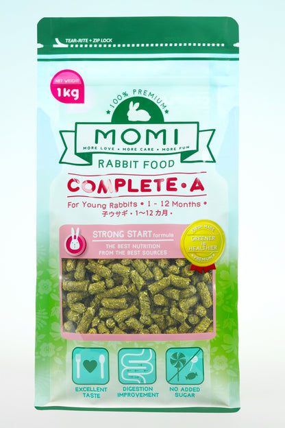 Momi Complete Timothy A Pellets | Premium Adult Rabbit Food