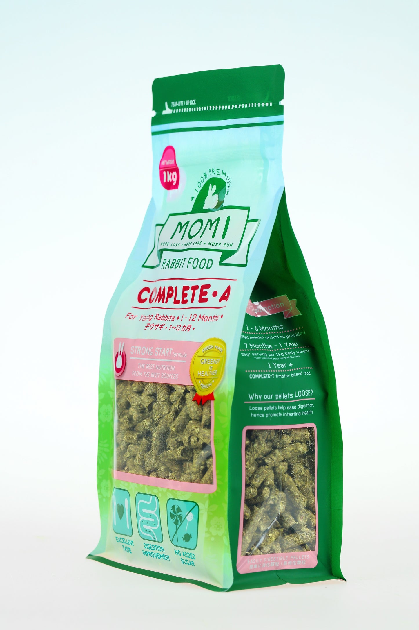 Momi Complete Timothy A Pellets | Premium Adult Rabbit Food