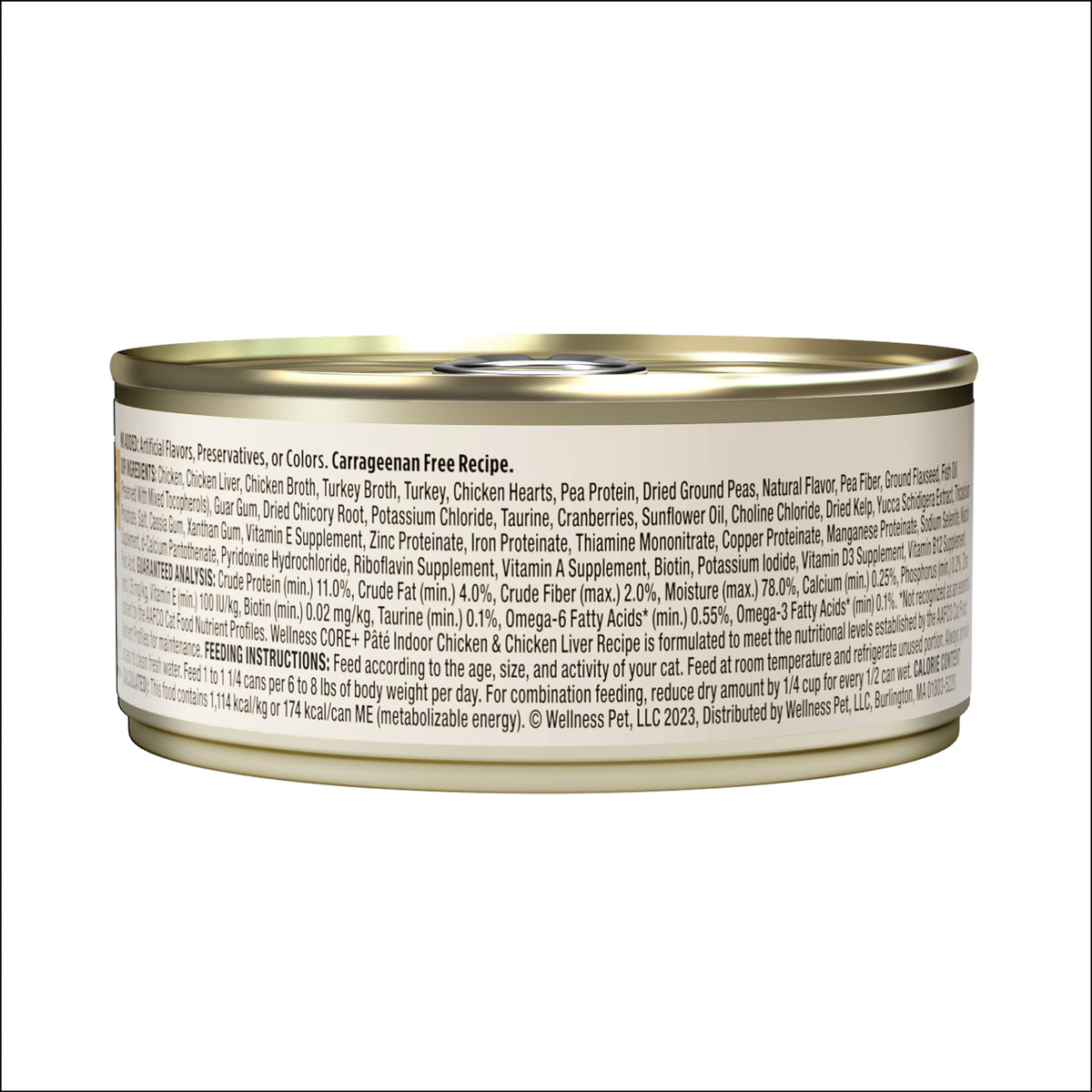 Wellness CORE+ Grain Free Indoor Formula Wet Cat Food 5.5oz