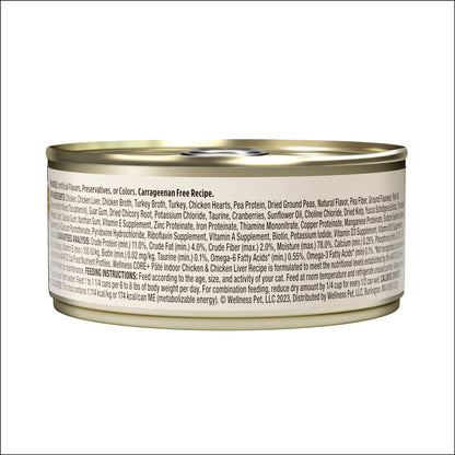 Wellness CORE+ Grain Free Indoor Formula Wet Cat Food 5.5oz