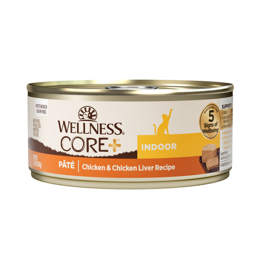 Wellness CORE+ Grain Free Indoor Formula Wet Cat Food 5.5oz