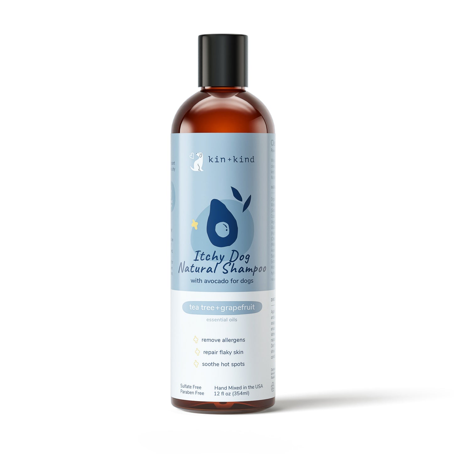 kin+kind Itchy Dog Shampoo Tea Tree and Grapefruit 12oz