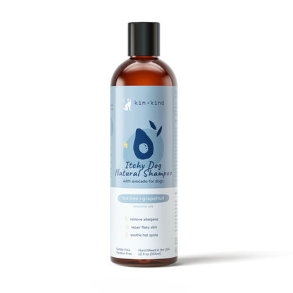 kin+kind Itchy Dog Shampoo Tea Tree and Grapefruit 12oz