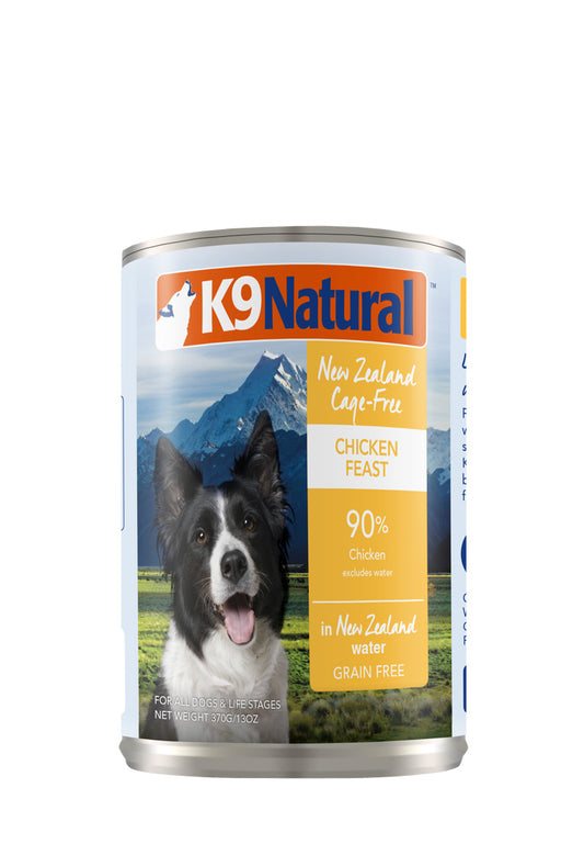 K9 Natural Canned Chicken Feast for Dogs – 370g (12 Cans)