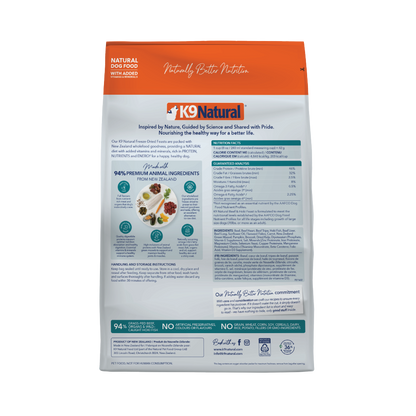 K9 Natural Freeze-Dried Beef & Hoki Feast for Dogs – 100g / 500g / 1.8kg / 3.6kg