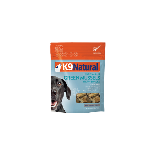K9 Natural Green-Lipped Mussel Freeze-Dried Dog Treats – 50g