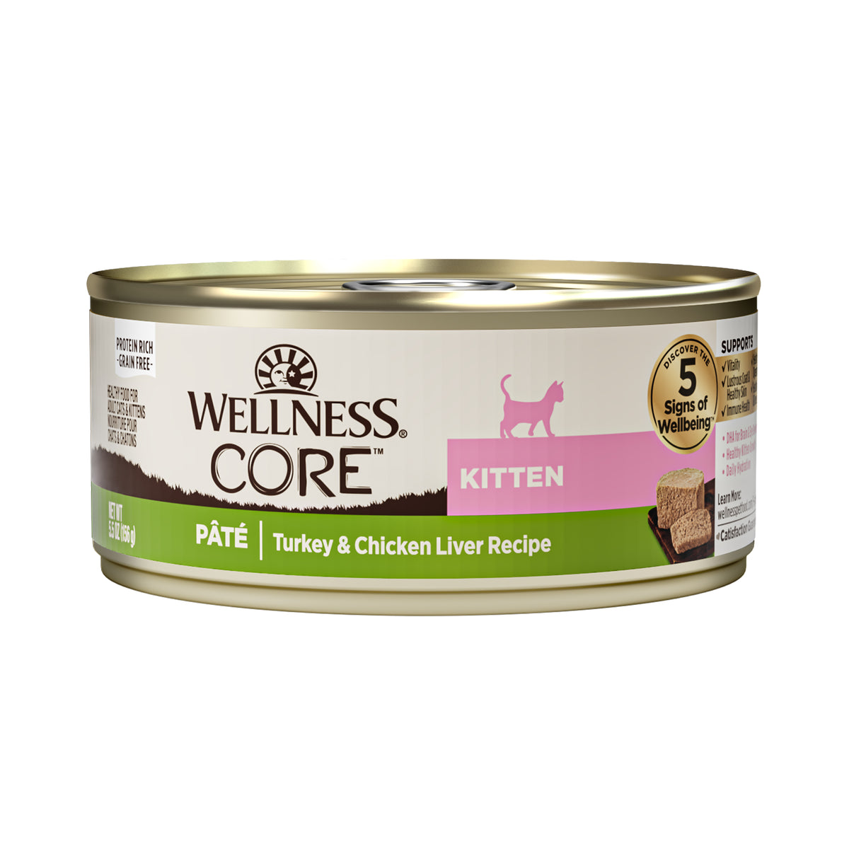 Wellness CORE Grain Free Kitten Formula Wet Cat Food 5.5oz