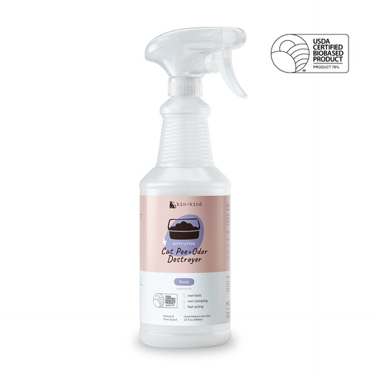 kin+kind Kitty Litter Pee and Odor Destroyer Spray 32oz