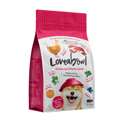 Loveabowl Salmon & Snow Crab Grain Free Dry Dog Food 250g/1.4kg/4.5kg/10kg