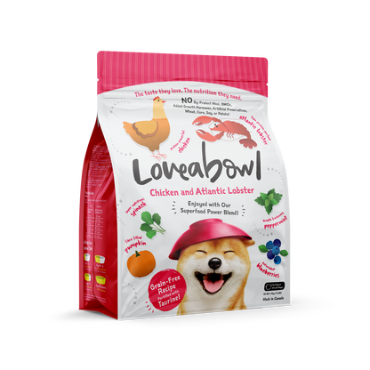 Loveabowl Salmon & Snow Crab Grain Free Dry Dog Food 250g/1.4kg/4.5kg/10kg