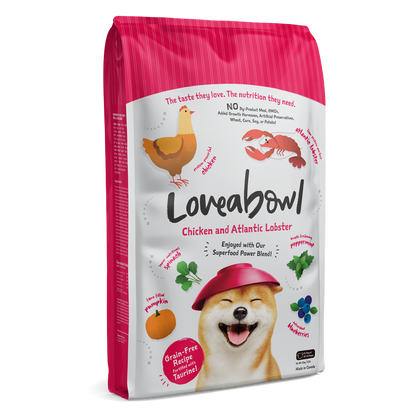 Loveabowl Salmon & Snow Crab Grain Free Dry Dog Food 250g/1.4kg/4.5kg/10kg
