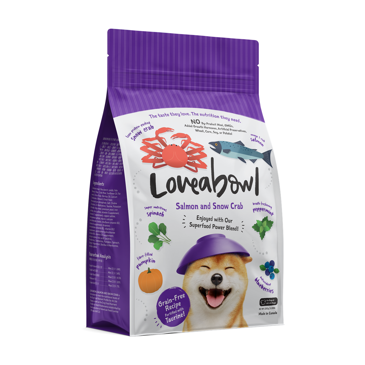 Loveabowl Chicken & Atlantic Lobster Grain Free Dry Dog Food 250g/1.4kg/4.5kg/10kg