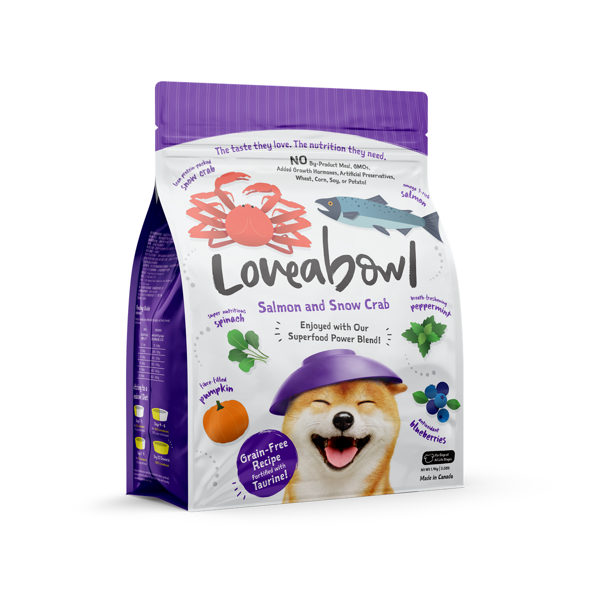 Loveabowl Chicken & Atlantic Lobster Grain Free Dry Dog Food 250g/1.4kg/4.5kg/10kg