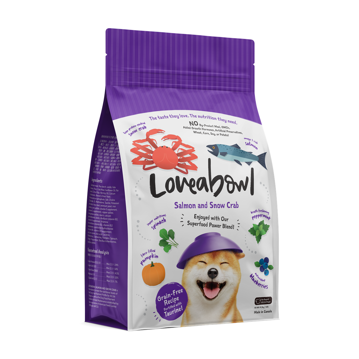 Loveabowl Chicken & Atlantic Lobster Grain Free Dry Dog Food 250g/1.4kg/4.5kg/10kg