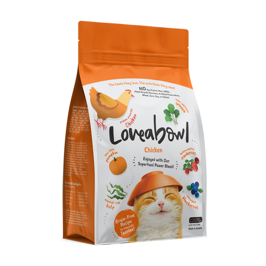 Loveabowl Chicken Grain-Free Dry Cat Food 150g/1kg/4.1kg/9.07kg