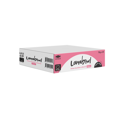 Loveabowl Chicken Snowflakes In Broth With Salmon Canned Cat Food 70g - 24cans