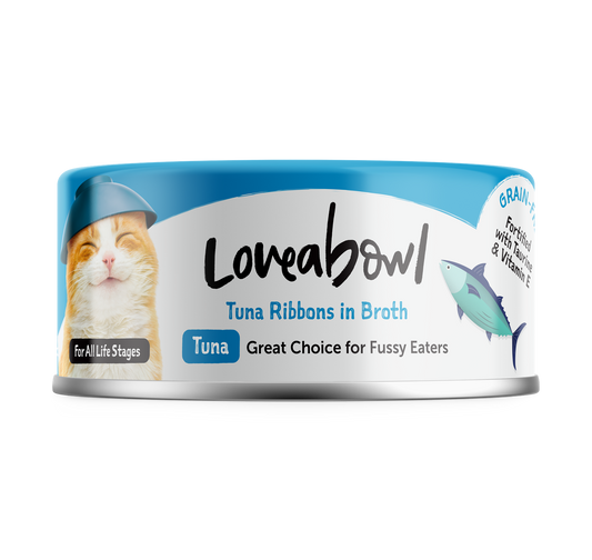 Loveabowl Tuna Ribbons In Broth Canned Cat Food 70g - 24cans