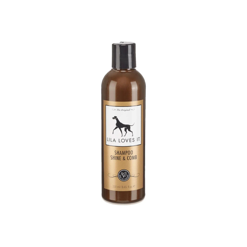 Lila Loves It Shine and Comb Dog Shampoo Natural Coat Care 250ml