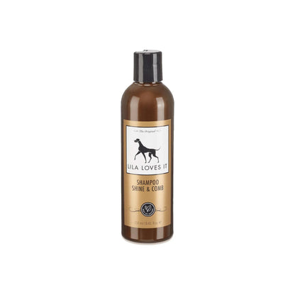 Lila Loves It Shine and Comb Dog Shampoo Natural Coat Care 250ml