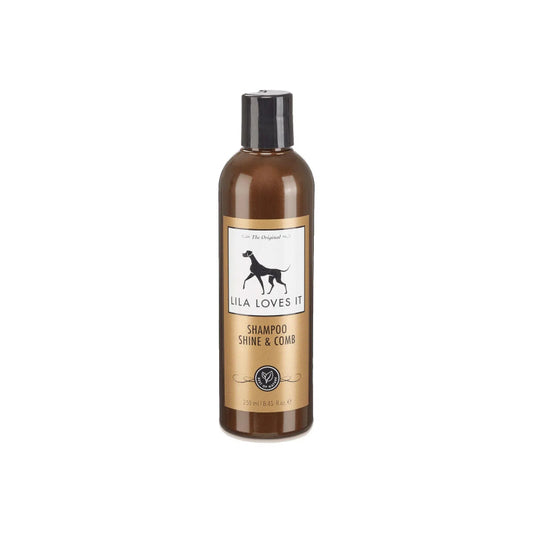 Lila Loves It Shine and Comb Dog Shampoo Natural Coat Care 250ml