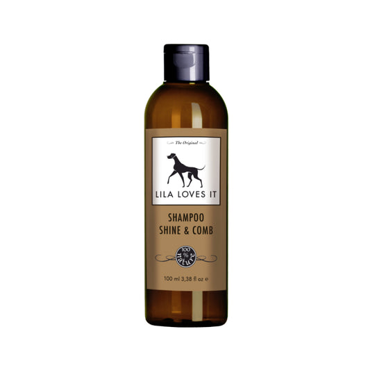 Lila Loves It Shine and Comb Dog Shampoo Natural Coat Care 100ml