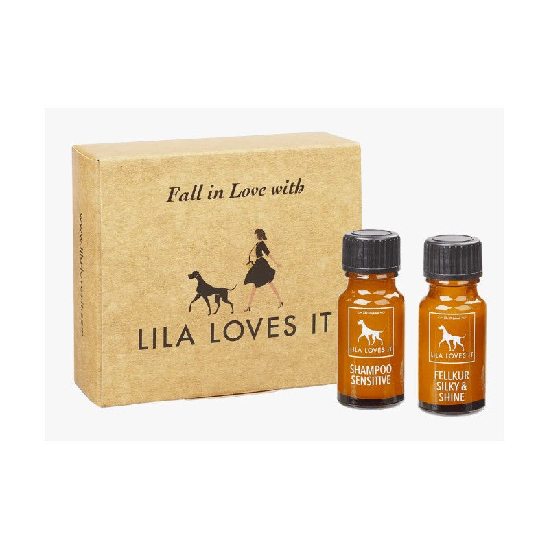 Lila Loves It Dog Grooming Travel Set Shampoo Sensitive Shine & Conditioner
