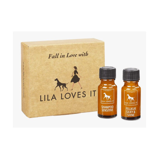 Lila Loves It Dog Grooming Travel Set Shampoo Sensitive Shine & Conditioner