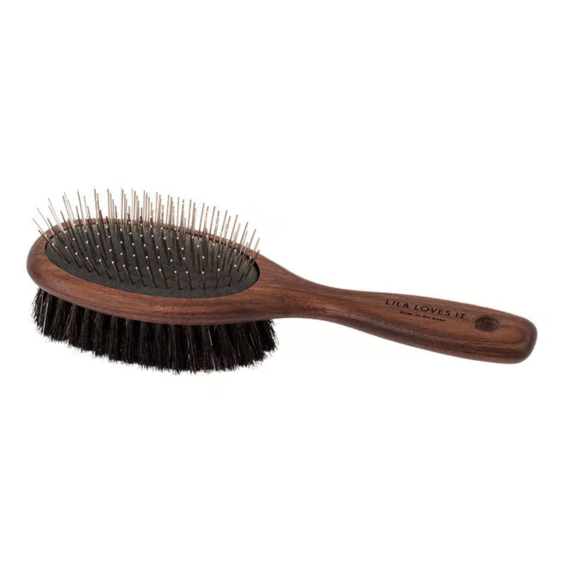Lila Loves It Double Sided Dog Brush with Natural Agave Bristles
